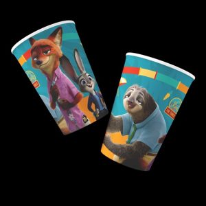 VASO POLIPAPEL X 8 ZOOTOPIA