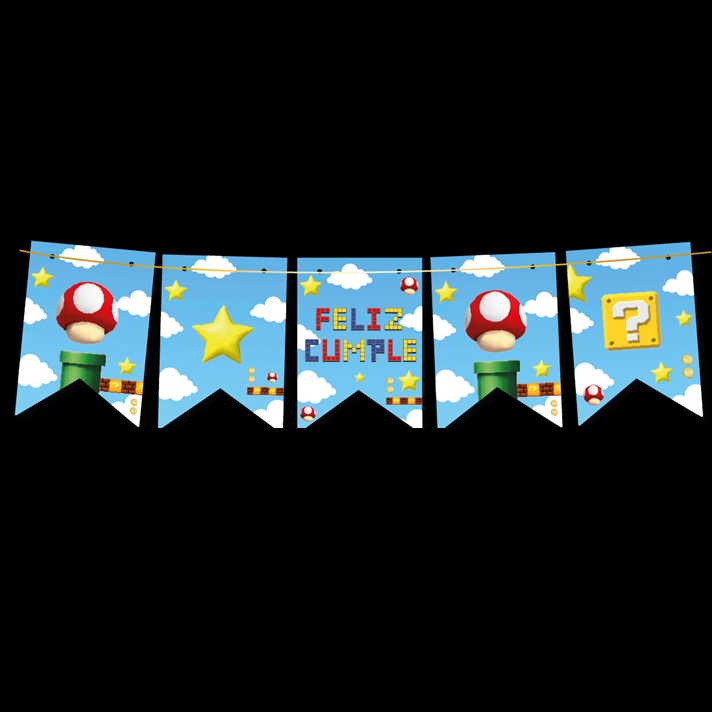 BANDERIN X1 MARIO BROS