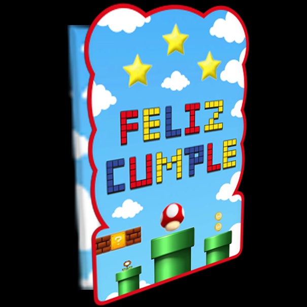 PIÑATA DE CARTON X 1 MARIO BROS