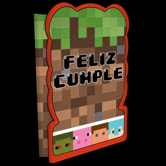 PIÑATA DE CARTON X 1 MINECRAFT