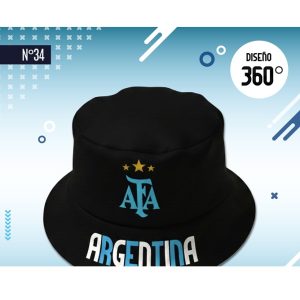 GORRO TELA ARGENTINA NEGRO AFA