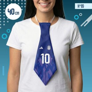 CORBATA TELA ARGENTINA 40CM AZUL