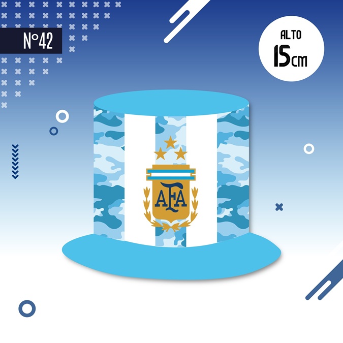 GALERA TELA ARGENTINA CELESTE Y BLANCA AFA