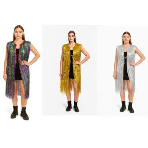 CHALECO LARGO LLUVIA METALIZADO