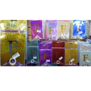 BANDERIN FELIZ CUMPLE HOLOG VERTICAL