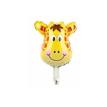 GLOBO FOIL SILUETA 15P CARA ANIMAL JIRAFA