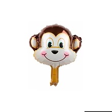 GLOBO FOIL SILUETA 15P CARA ANIMAL MONO