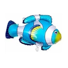 GLOBO FOIL SILUETA 14P PEZ