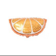 GLOBO FOIL SILUETA 14P FRUTAS NARANJA