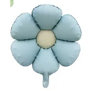 GLOBO FOIL SILUETA 59CM MARGARITA CELESTE