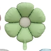 GLOBO FOIL SILUETA 59CM MARGARITA VERDE