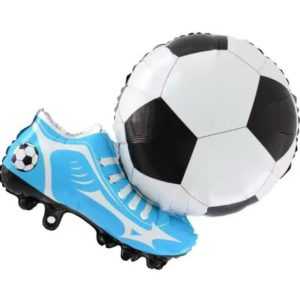 GLOBO FOIL SILUETA PELOTA Y BOTIN