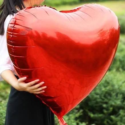 GLOBO FOIL 32P CORAZON ROJO