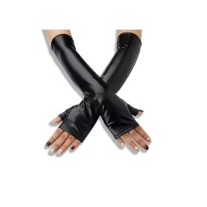 GUANTES LARGOS SIMIL CUERO