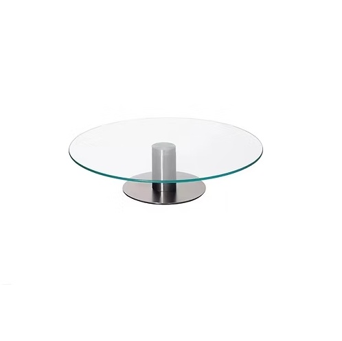 PLATO GIRATORIO VIDRIO CON BASE 25CM