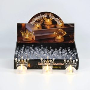 VELA LED CALIDA FORMA CORONA