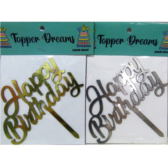 ADORNO PINCHE ESPEJADO HAPPY BIRTHDAY CHICO