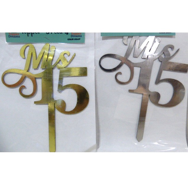 ADORNO PINCHE ESPEJADO MIS 15