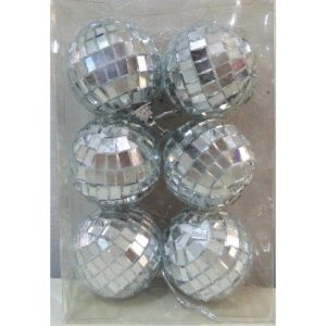 ADORNO BOLA DISCO 3CM X6
