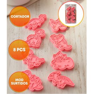 CORTANTE MARCADOR X8 DINOSAURIOS
