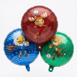 GLOBO FOIL 18P MASCOTAS MUNDIAL