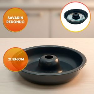 MOLDE SAVARIN ANTIADHERENTE 21,5 X 6 CM