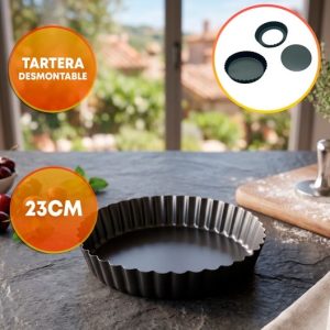 MOLDE TARTA ANTIADHERENTE DESMONTABLE 23CM
