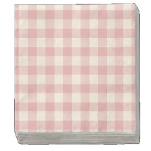 SERVILLETA PREMIUM X 20 CUADRILLE ROSA