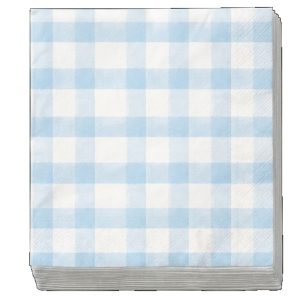 SERVILLETA PREMIUM X 20 CUADRILLE CELESTE