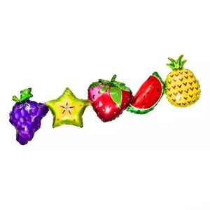 GLOBO FOIL GUIRNALDA 70CM LARGO FRUTAS