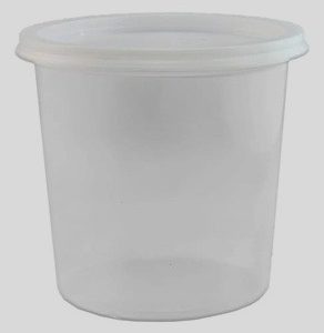 POTE PLASTICO CON TAPA 1 K X 50 U