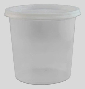 POTE PLASTICO CON TAPA 1 K X 50 U