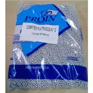 CONFITES PLATEADOS X 1KG NRO 2
