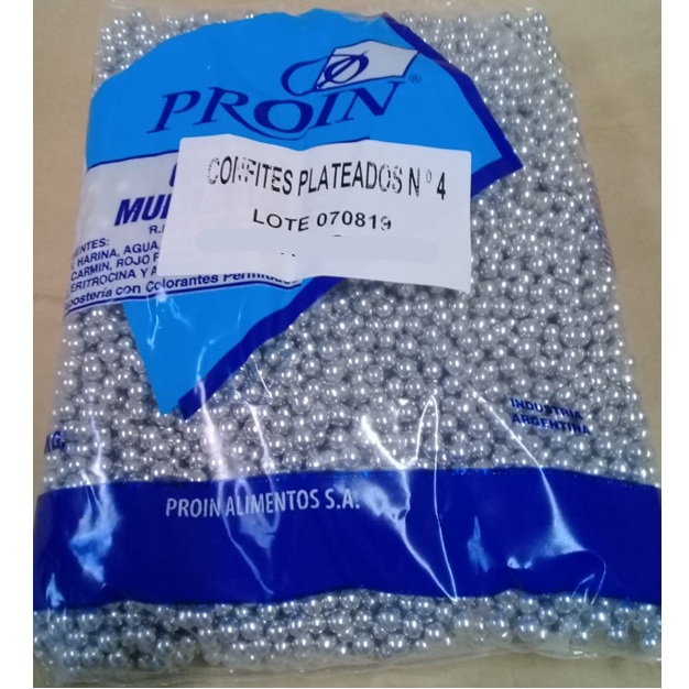 CONFITES PLATEADOS X 1KG NRO 4