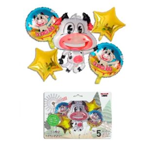 SET 5 GLOBOS VACA LOLA