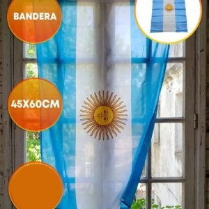 BANDERA ARGENTINA TELA 45X60
