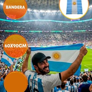 BANDERA ARGENTINA TELA 60 X 90 CM