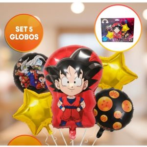 SET 5 GLOBOS DRAGON BALL GOKU