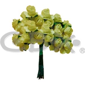FLOR ROSA MINI X72 AMARILLA