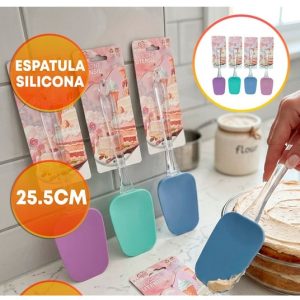 ESPATULA SILICONA CONCAVA 25,5CM MANGO CRISTAL