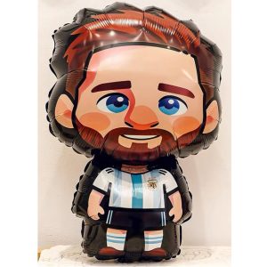 GLOBO FOIL SILUETA 50CM MESSI CARICATURA