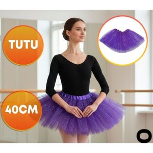 TUTU ADULTO VIOLETA CONFETTI MULTICOLOR