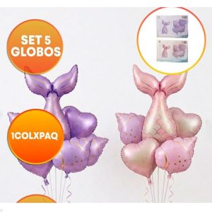 SET 5 GLOBOS SIRENA