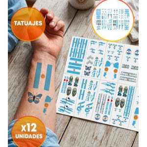 TATUAJE ARGENTINA X12 PLANCHAS