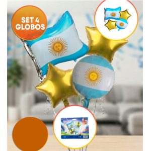 SET 4 GLOBOS ARGENTINA