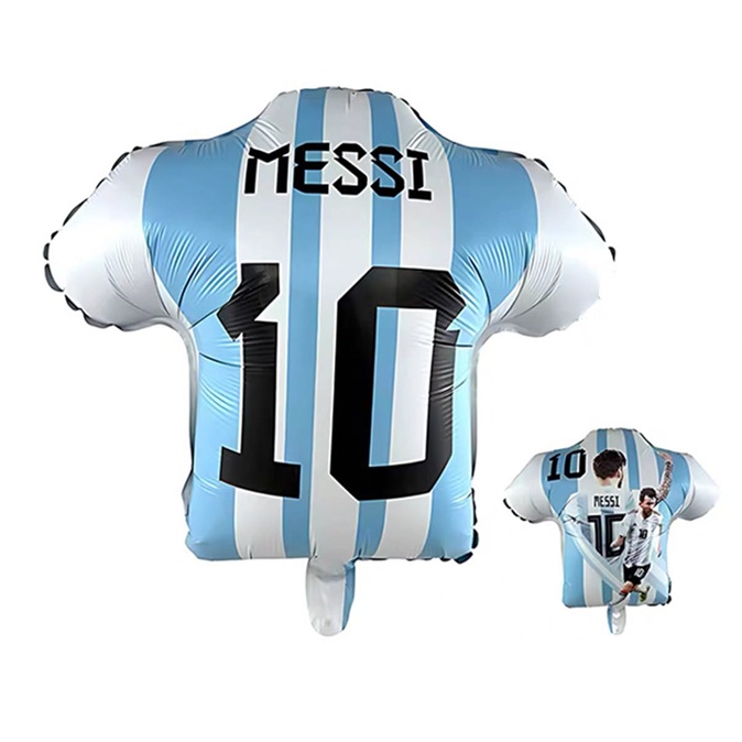 GLOBO FOIL SILUETA 53CM CAMISETA MESSI