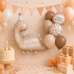 SET 5 GLOBOS HAPPY BIRTHDAY DINO