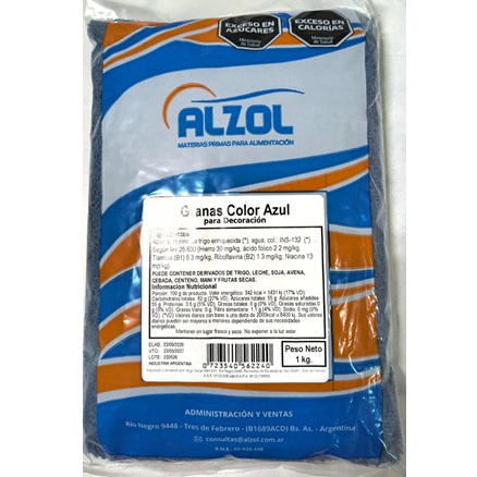 GRANAS X 1KG AZUL