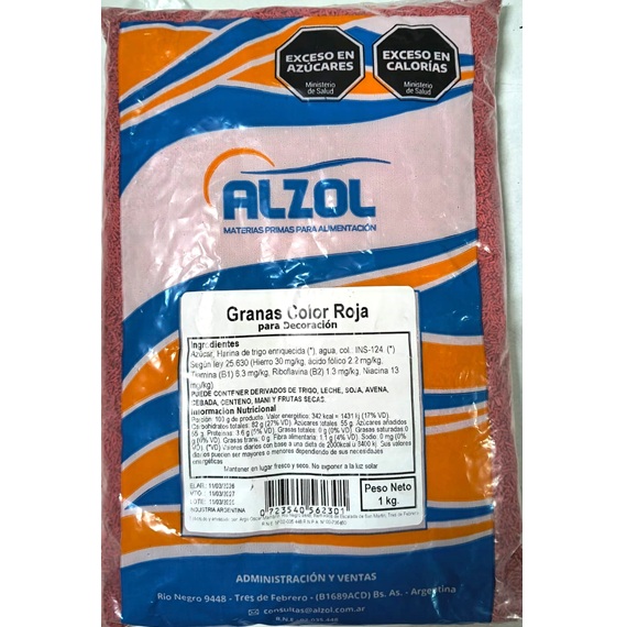 GRANAS X 1KG ROJA