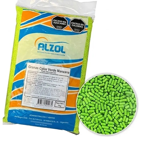 GRANAS X 1KG VERDE CLARO